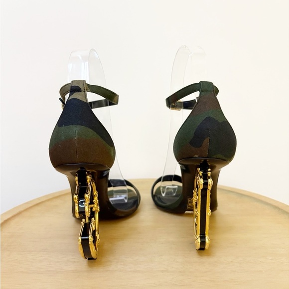 DOLCE & GABBANA Camouflage Keira 105 Baroque Heels - Picture 10 of 13